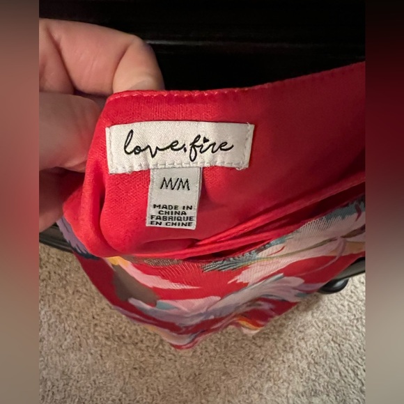 Size medium Love, Fire summer dress - Picture 3 of 4